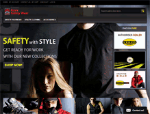 Tablet Screenshot of apexsafetywear.com